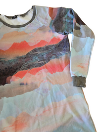 Abstract Landscape Birdie Dress