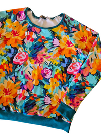 Painterly Floral Birdie Jumper