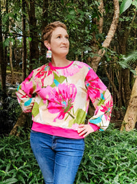 Fuschia Floral Betty Jumper