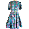 Watercolour check patio dress