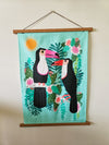 Toucan tea towel/wall hanging