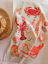 Crustacean tea towel/wall hanging