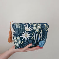 Flannel Flower make-up pouch