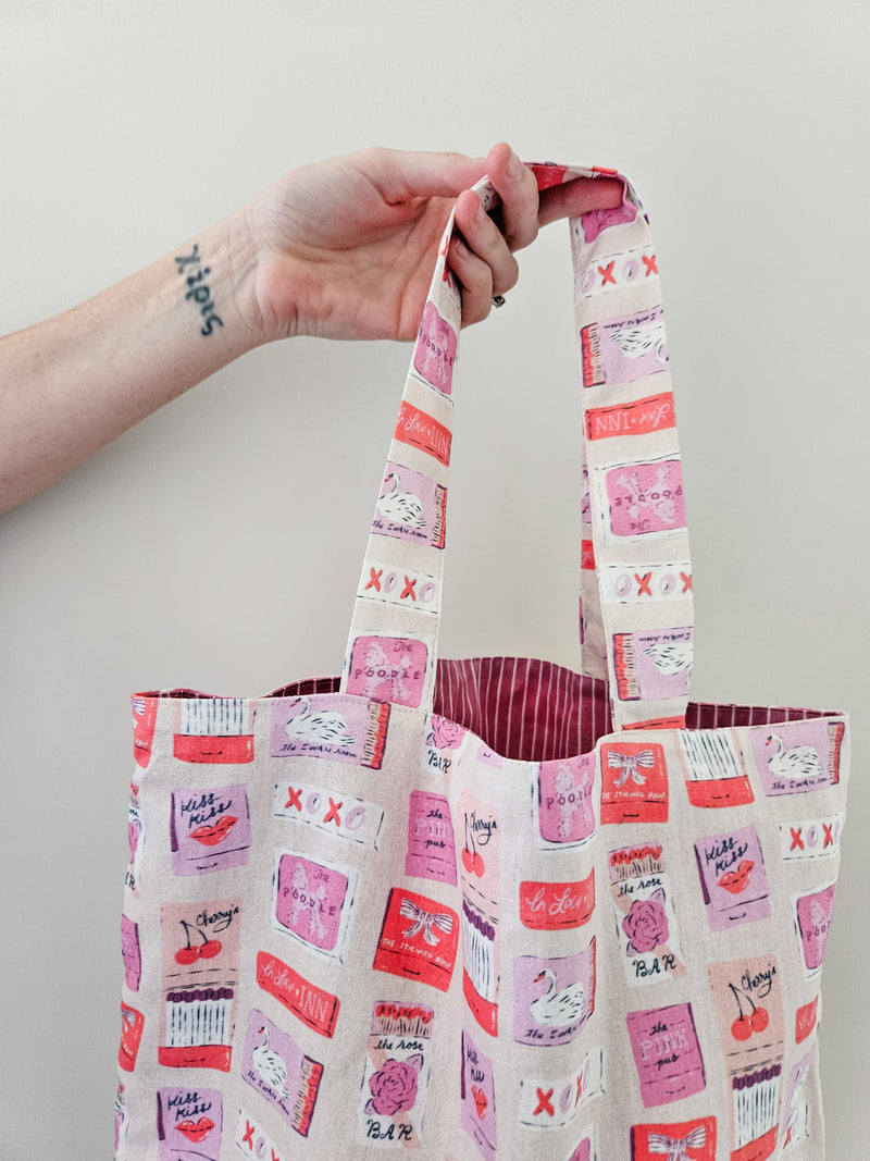 Matchboxes print tote bag