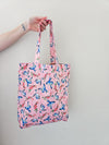 Bluebirds print tote bag