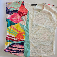 Assorted print Spliced Vivienne Tops