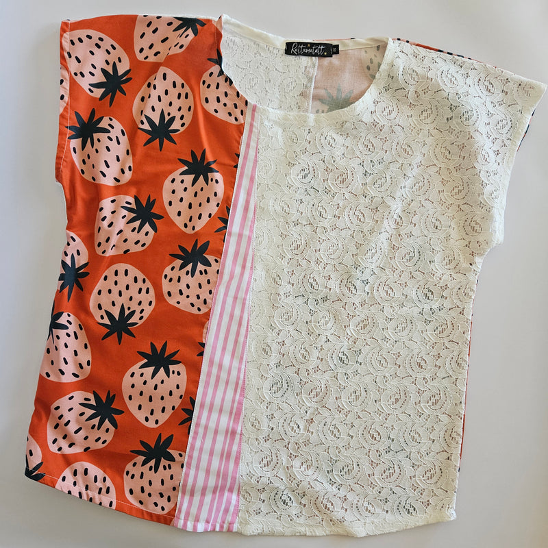 Assorted print Spliced Vivienne Tops