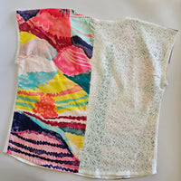 Assorted print Spliced Vivienne Tops