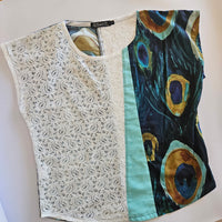 Assorted print Spliced Vivienne Tops